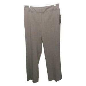 Rafaella Women's Brown Tweed Stretch Dress Pants 8 Petite Mid Rise Career Twee